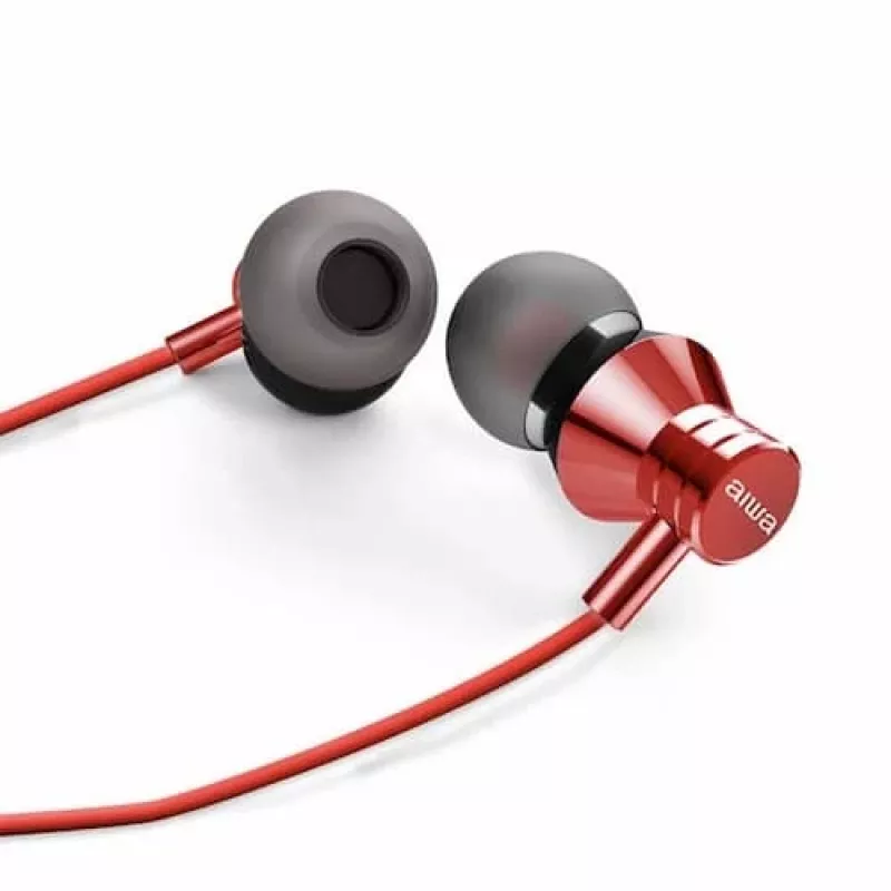 AIWA ESTM-50RD In-Ear Στερεοφωνικό Headset με Μικρόφωνο, Κόκκινο
