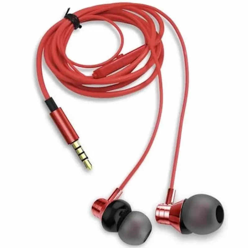 AIWA ESTM-50RD In-Ear Στερεοφωνικό Headset με Μικρόφωνο, Κόκκινο