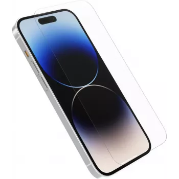 OtterBox Trusted Glass Μεμβράνη Προστασίας Οθόνης για Apple iPhone 14 Pro Max – σκληρυμένο γυαλί, καθαρή, σκληρότητα 9H, αντιμικροβιακή, ελαιοφοβική, εύκολη εγκατάσταση με Screen Machine 77-88923