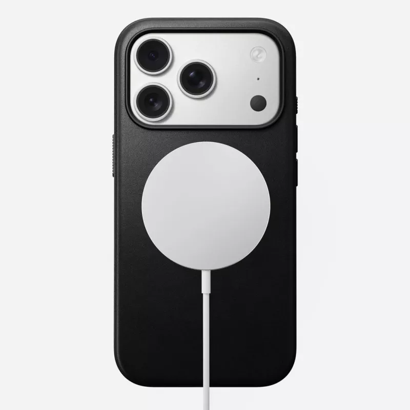 NOMAD Modern Δερμάτινη θήκη για iPhone 17 Pro MagSafe Μαύρο