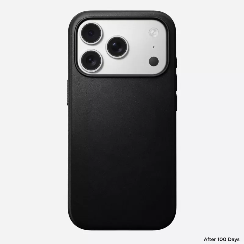 NOMAD Modern Δερμάτινη θήκη για iPhone 17 Pro MagSafe Μαύρο