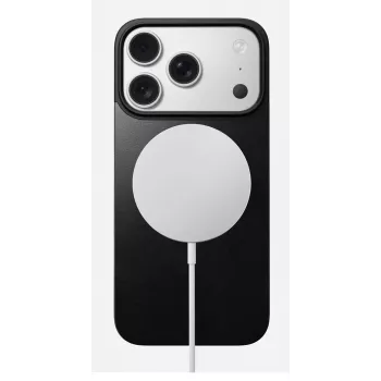 NOMAD Magnetic Leather Back για iPhone 17 Pro – συμβατή με MagSafe, δέρμα Horween, Μαύρο