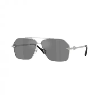 Versace VE2284-10006G Ανδρικά γυαλιά ηλίου, μαύρος σκελετός, γκρι φακοί, 63mm