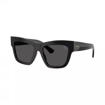 Burberry BE4449-300187 γυναικείο Cat-Eye γυαλιά ηλίου, μαύρο σκελετός, γκρι gradient φακοί, 53mm