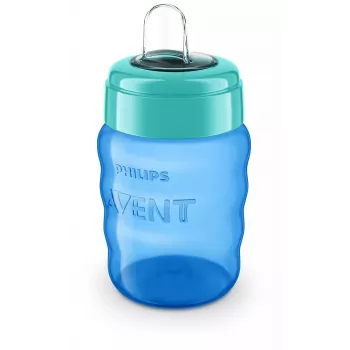 Philips AVENT Easy Sip ποτήρι εκμάθησης, 9M+, 260 ml, στόμιο σιλικόνης, μπλε