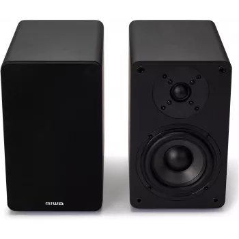 AIWA Hi-Fi 2.0 ενεργά ηχεία ραφιού 2x70W RMS, μαύρα