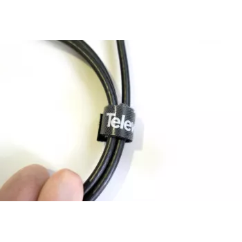 Televes KB 8 ρολό δεματικών καλωδίων Velcro, 8 mm x 10 m, μαύρο, επαναχρησιμοποιήσιμο 200101