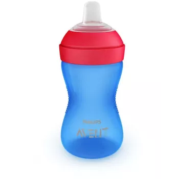 Philips Avent My Grippy Ποτήρι Εκμάθησης με Μαλακό Στόμιο 300ml, 9M+, Μπλε