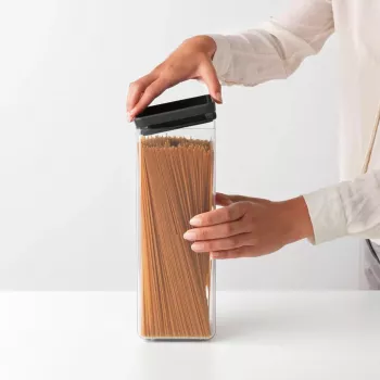 Brabantia Τετράγωνο Δοχείο Αποθήκευσης 2,5L Σκούρο Γκρι