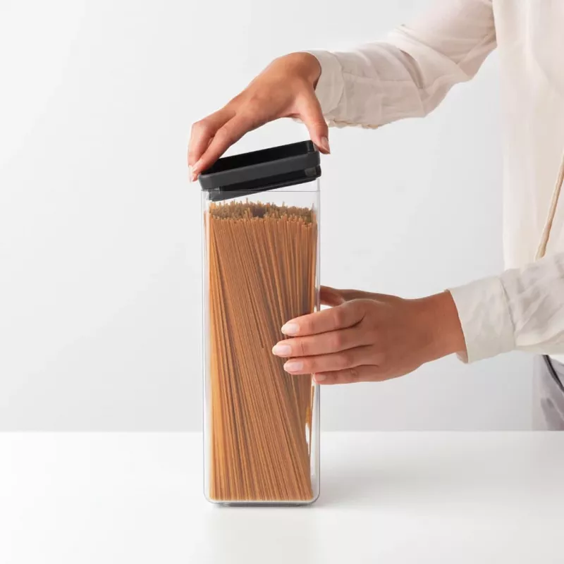 Brabantia Τετράγωνο Δοχείο Αποθήκευσης 2,5L Σκούρο Γκρι