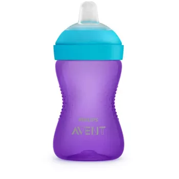 Philips AVENT My Grippy Ποτήρι Εκμάθησης με Μαλακό Στόμιο 300 ml, 9m+, Μωβ