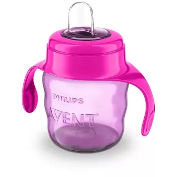 Philips AVENT Easy Sip Ποτήρι Εκμάθησης με Λαβές, 6M+, 200 ml, Σιλικόνης, Ροζ