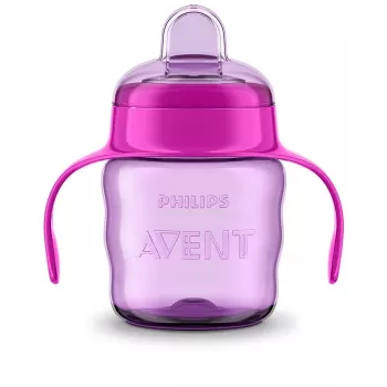 Philips AVENT Easy Sip Ποτήρι Εκμάθησης με Λαβές, 6M+, 200 ml, Σιλικόνης, Ροζ