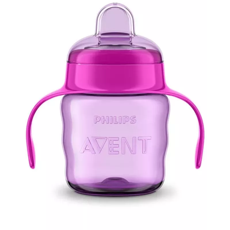 Philips AVENT Easy Sip Ποτήρι Εκμάθησης με Λαβές, 6M+, 200 ml, Σιλικόνης, Ροζ