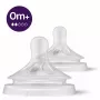 Philips Avent Natural Response Θηλή Μπιμπερό, Αργή Ροή Γάλακτος, 0M+, Συσκευασία 2 τεμ., Σιλικόνης