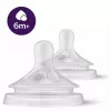 Philips AVENT Natural Response Θηλή Σιλικόνης για Μωρά για Πηχτό Γάλα, 6M+, Συσκευασία 2 τεμ.