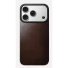 NOMAD Magnetic Leather Back για iPhone 17 Pro MagSafe-συμβατό Horween Δέρμα Rustic Brown