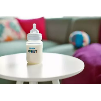 Philips Avent Anti-Colic Θηλή Σιλικόνης Μπιμπερό, Γρήγορη Ροή Γάλακτος, 6M+, Συσκευασία 2 τεμ.
