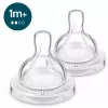 Philips AVENT Anti-Kolik Θηλές Σιλικόνης Μπιμπερό 1M+, Αργή Ροή, Συσκευασία 2 τεμ.