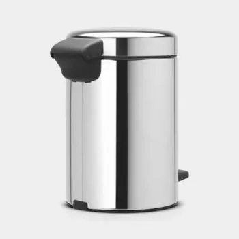 Brabantia NewIcon κάδος απορριμμάτων με πεντάλ 5L Brilliant Steel