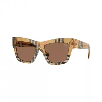 Burberry BE4449F414673 γυναικείο γυαλιά ηλίου Cat-Eye σκούρο Havanna καφέ gradient 53mm