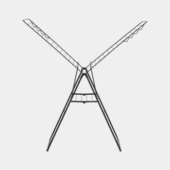Brabantia HangOn 25m Freestanding Clothes Airer, Matt Black