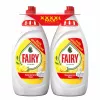 FAIRY Απορρυπαντικό πιάτων λεμόνι διπλή συσκευασία, 2 x 1350 ml