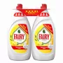 FAIRY Απορρυπαντικό πιάτων λεμόνι διπλή συσκευασία, 2 x 1350 ml