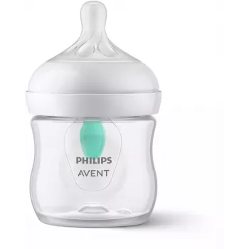 Philips Avent Natural Response Αντι-κολικός μπιμπερό μωρού με βαλβίδα AirFree, 125 ml, Newborn Flow 1, 0m+