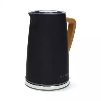 Gastronoma 18130006 Ηλεκτρικός βραστήρας, 1,7 L, 2200 W, ανοξείδωτος χάλυβας, μαύρος, ασύρματος, βάση 360°