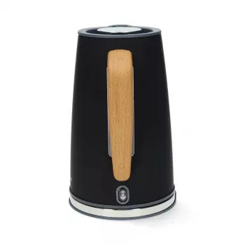 Gastronoma 18130006 Ηλεκτρικός βραστήρας, 1,7 L, 2200 W, ανοξείδωτος χάλυβας, μαύρος, ασύρματος, βάση 360°