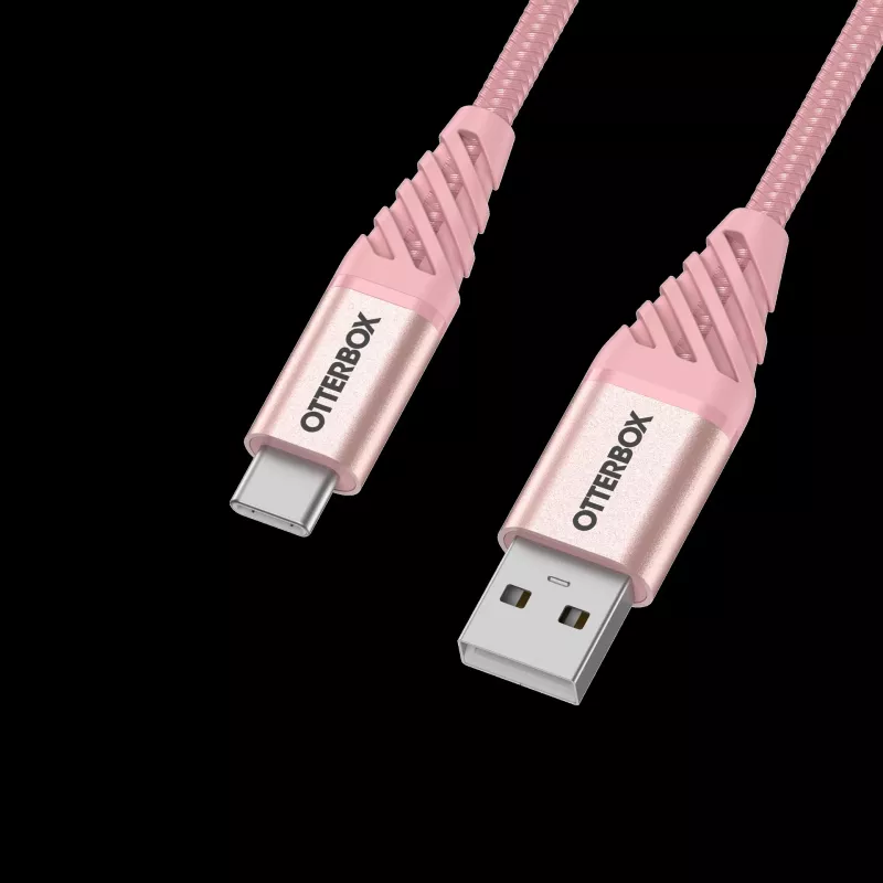 OtterBox Premium Καλώδιο USB-A σε USB-C 1m ροζ χρυσό 78-52540