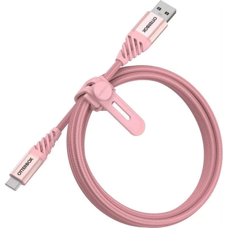 OtterBox Premium Καλώδιο USB-A σε USB-C 1m ροζ χρυσό 78-52540
