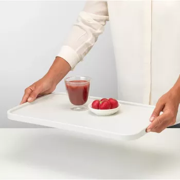 Brabantia ReNew σανίδα κοπής / πιατέλα σερβιρίσματος, μεγάλη, ανοιχτό γκρι