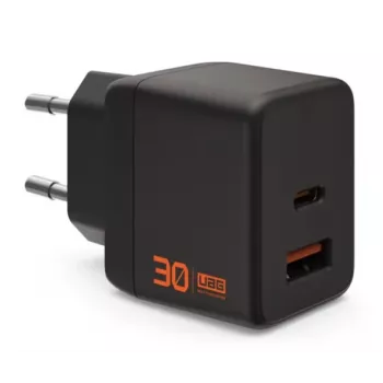 UAG Urban Armor Gear SRGE GaN φορτιστής τοίχου 30W PD USB-C/USB-A μαύρο 9B443511V4040