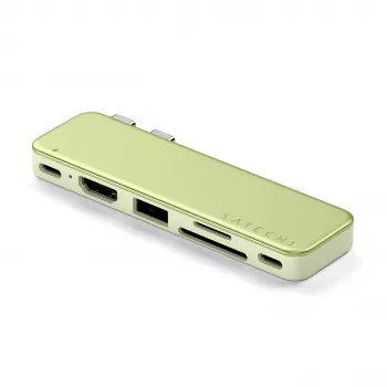 Satechi USB-C Snap Hub – multiport adapter με 4K HDMI, 5Gbps USB, αναγνώστη καρτών, 45W PD (Citrus)