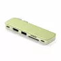 Satechi USB-C Snap Hub – multiport adapter με 4K HDMI, 5Gbps USB, αναγνώστη καρτών, 45W PD (Citrus)