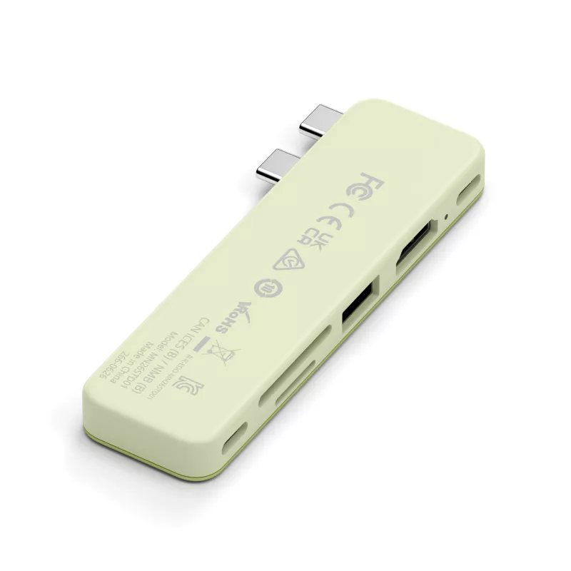 Satechi USB-C Snap Hub – multiport adapter με 4K HDMI, 5Gbps USB, αναγνώστη καρτών, 45W PD (Citrus)