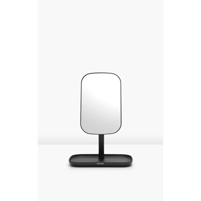 Brabantia ReNew επιτοίχιος καθρέφτης με ράφι, Σκούρο γκρι