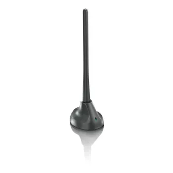 PHILIPS SDV5100/12 Εσωτερική τηλεοπτική κεραία με ενίσχυση 18 dB, UHF/VHF/FM, Μαύρο