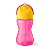 Philips Avent Ποτήρι με καλαμάκι με εύκαμπτο καλαμάκι, 300 ml, 12m+, Ροζ