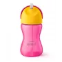 Philips Avent Ποτήρι με καλαμάκι με εύκαμπτο καλαμάκι, 300 ml, 12m+, Ροζ