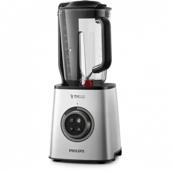 Philips 1400W επαγγελματικό μπλέντερ κενού HR3756/00-B με δοχείο 2L και ποτήρι to-go 0,6L