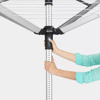 Brabantia απλώστρα Lift-O-Matic 50 m, Metallic Grey