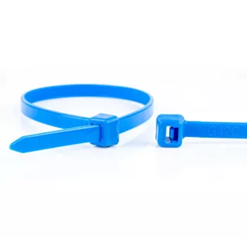 WKK μπλε δεματικά καλωδίων 100 x 2,5 mm, 100 τεμ., πολυαμίδιο 6.6 11032671