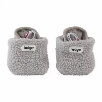 Lodger Slipper Teddy βρεφικές παντόφλες, Storm, 6-12 μηνών, αντιολισθητικές
