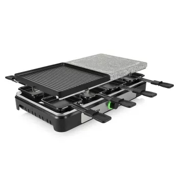 Tristar RA-2747 Raclette με αντικολλητική επένδυση, ενδεικτική λυχνία, λειτουργία γκριλ, Μαύρο, Πέτρα