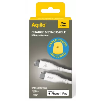AQIILA 4SI843 Καλώδιο Φόρτισης και Συγχρονισμού USB-C σε Lightning 2m 60W PD AQCBPBIC4SI843