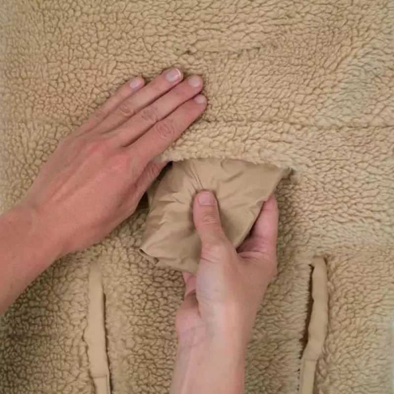 Lodger WPT 630 Teddy υπνόσακος, μπεζ, 100x100 cm, fleece