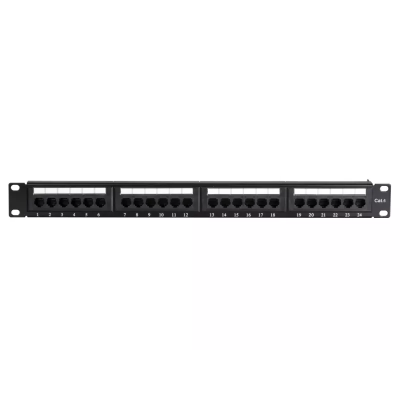 DS-IT CAT 6 UTP patch panel δικτύου, 19 ιντσών, 24-port DS-Patch6-24UTP